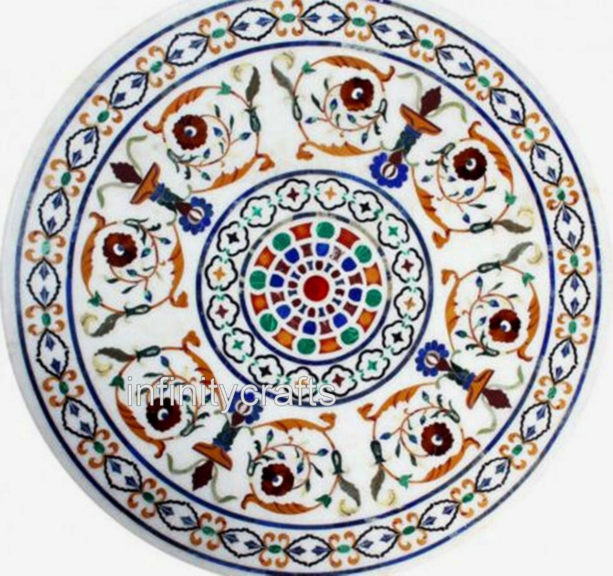 60 inch round 2024 marble dining table