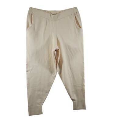 PM Wynne Layers Pull On Jogger Neutral Nude Cream Knit Stretch Petite Medium