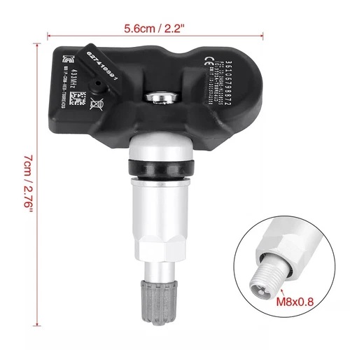 New Set of 4Pcs OEM 36106798872 TPMS Tire Pressure Sensors for BMW 5-Series Mini - Picture 3 of 6