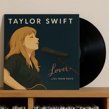 Taylor Swift – Lover - Illustration  (Live From Paris) - No Record - Jacket Only