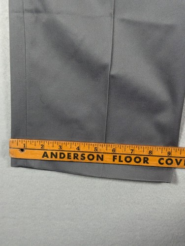 Perry Ellis Pants Mens W36 L30 Grey Portfolio Flat Front Comfort Stretch Slacks - Picture 6 of 11
