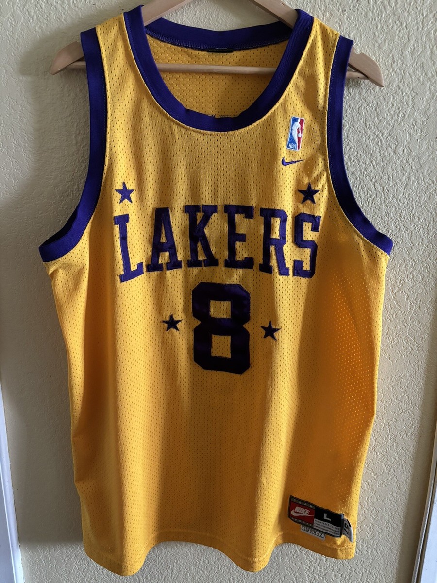 Lakers #8 Yellow and purple Kobe Bryant Jersey Large | eBay