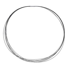 Stainless Steel Neck Blackened Wire Collar Necklace 7 Wire 18" Stainless Clasp