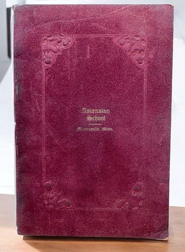 Ascension School Diploma 1936 Minneapolis MN John Dunphy Vintage Catholic - Imagen 1 de 8