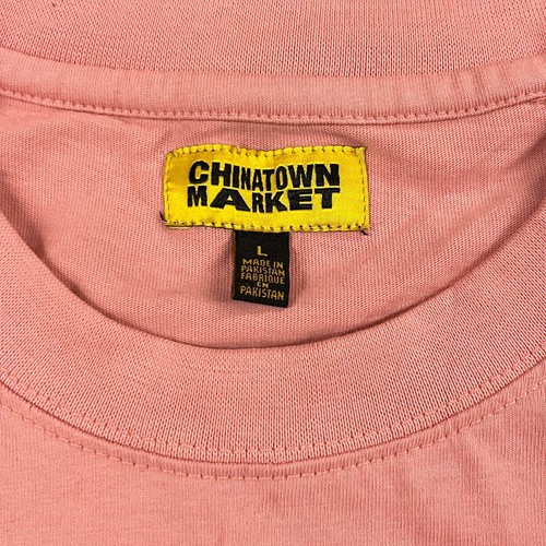 Chinatown Market Shirt Mens Large Pink Cow Print Font Streetwear Skater - Picture 3 of 8