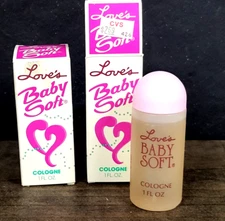 2pc MEM Love's  Baby Soft Cologne ~ 1 fl oz plastic splash bottle, discontinued