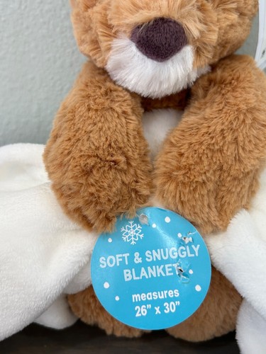 Carter's Soft and Snuggly Baby Blanket With Plush Reindeer Stuffed Toy NWT - Picture 4 of 6