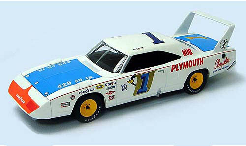 #1 Roger McCluskey Plymouth Superbird 1/64 scale decal AFX Tyco Aurora Autoworld - Picture 2 of 2