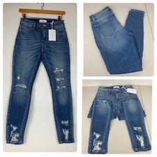 Cello Jeans Distressed Cropped Skinny Jeans Women  s Size 1