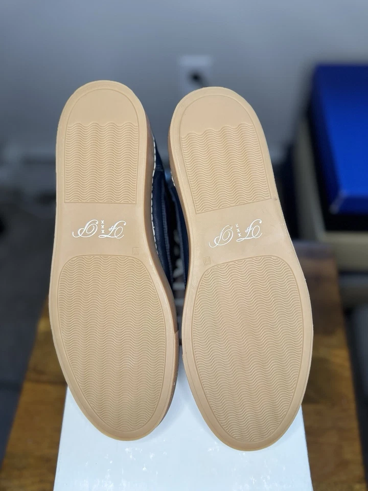 Zapatos para hombre Kith X de cuero acolchado azul marino talla 7,5 Foto 4 de 4