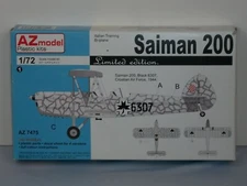 AZ Model 1/72 Scale Saiman 200 Italian Training Bi-plane - Limited Edition