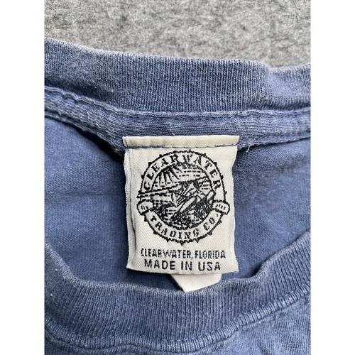 Vintage 90s Conchy Tonk Lounge Clearwater Florida Bar T-Shirt Graphic Tee M - Picture 3 of 8