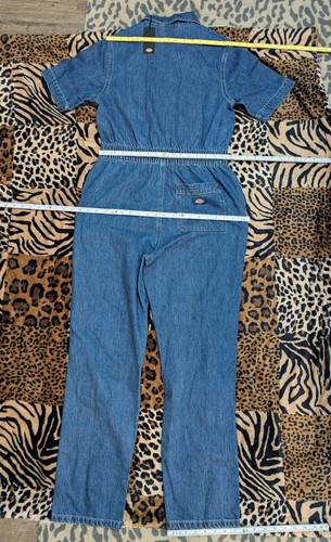 Mono DICKIES HOUSTON Denim Azul Jeans 100% Algodón Cremallera Mujer M #d77 - Imagen 13 de 21