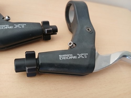 Shimano Deore XT BL-M739 Brake Levers Pair Set Vintage Retro MTB 22.2mm - Picture 2 of 14