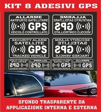 KI 8 ADESIVI ANTIFURTO SATELLITARE GPS  AUTO MOTO SCOOTER  ALLARME  COD200