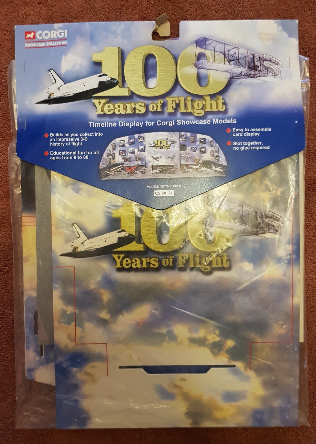 Corgi Aviation Timeline Display for Showcase Models CS90154 100 Years of Flight