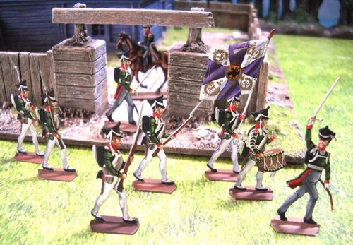 30MM FLAT ZINNFIGUREN ANTIQUE NAPOLEONIC RUSSIAN IN DISPLAY 70'S - Picture 13 of 13