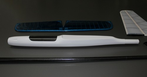 Electric Fuselage set with tail -pod, carbon tailboom, V-Mount, 4m wing- MADE EU - Picture 5 of 11
