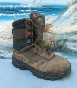 ROCKY Hombres Trabajo Con Puntera De Acero Seguridad Botas FQ0006486 Marrón Sport Utility 9 Extra Ancho | eBay