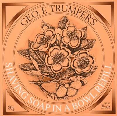 Geo F. Trumper's Almond Rasierseife in einer Schüssel Hart Nachfüller 80g Creme