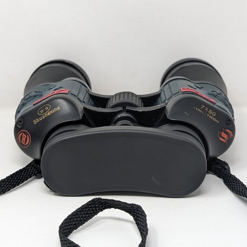 Vintage Sotem 7x50 Binoculars Rubberized With Compass Crosshairs Made In Russia - Picture 7 of 16
