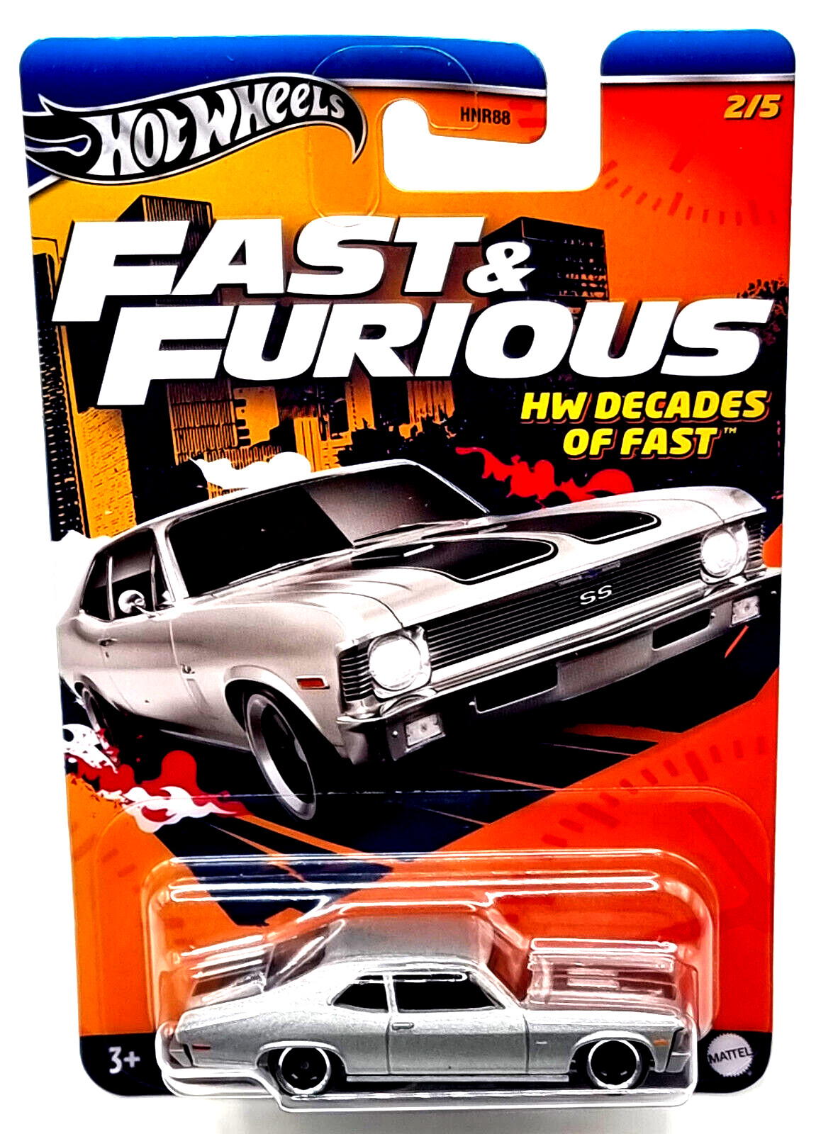 Hot Wheels Fast - Furious HW Decades of Fast car 70 Chevrolet Nova SS 25 2390₽