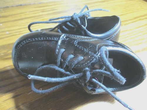 Josmo Black Faux Leather Upper Shoes Boy's Size 8 Lace-Up Style 171-04       544 - Bild 5 von 6