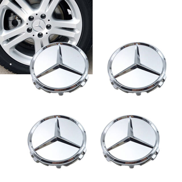 4x Für MERCEDES BENZ Nabendeckel 75mm Nabenkappen Felgenkappen Silber Matt NEU. 4x Für MERCEDES BENZ Nabendeckel 75mm Nabenkappen Felgenkappen Silber Matt NEU.