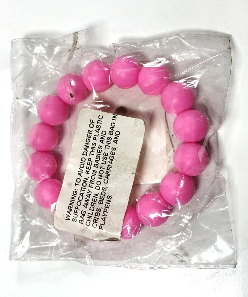 Pulseira de dentição de bebê Lil' Jumbl sem BPA BT002 rosa - Imagem 4 de 4