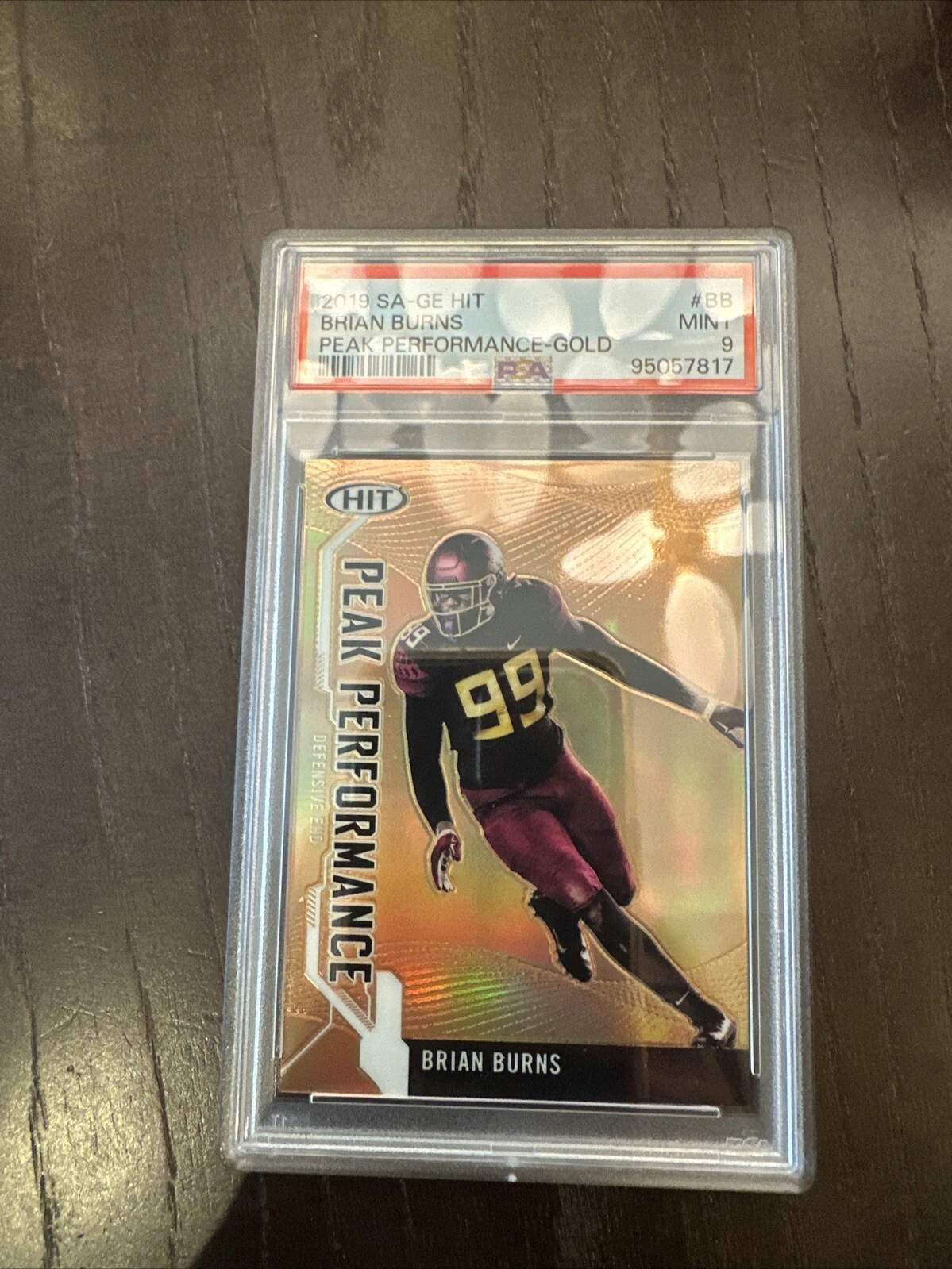 Brian Burns SA-GE Hit Peak Performance #BB Gold