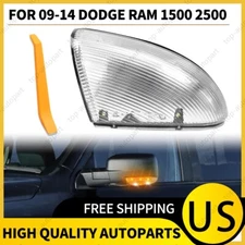 Driver Mirror Turn Signal Puddle Indicator Light For 09-2018 Dodge Ram 1500 2500