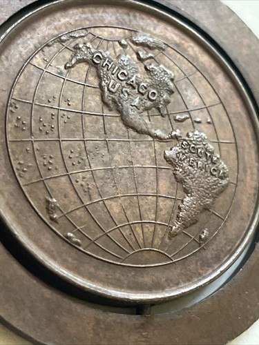 Rare 1893 Columbian Exposition Railway Medal Pinback - 第 7/8 張圖片