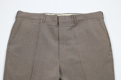 Vtg 70s Streetwear Mens 38x31 Pinstriped Knit Wide Leg Bell Bottoms Pants USA - Picture 2 of 11