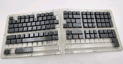 XVX Shine through Keycaps, Black Pudding Keycap Set, Double Shot PBT Keyboard 