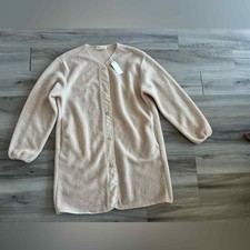 Nwt By Together L Tan Fleece Long Jacket