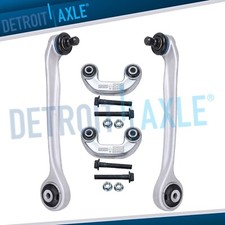 New 4pc Set: Front Upper Control Arms + Ball Joint Sway Bar Link for Audi Passat