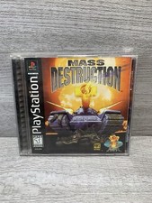 Mass Destruction (Sony PlayStation 1, 1997) W/ Manual Complete