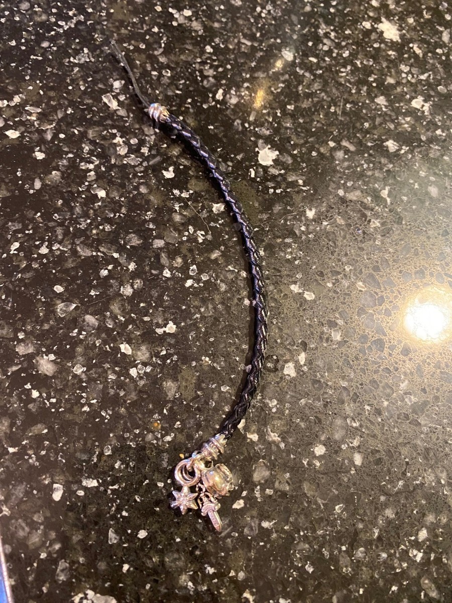 +CHROME HEARTS+ 3 チャーム スター ダイアモンド ストラップ CHROME HEARTS 3 CHARM STRAP STAR DIAMOND DAGGER HEART SILVER