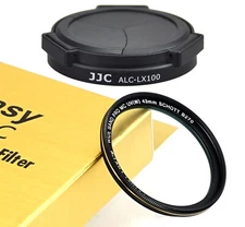 JJC Auto Lens Cap 43mm Nano MRC Filter for Leica D-LUX (Typ 109) D-LUX 7 Camera