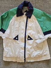 Fleet Street Vintage 1980s / 1990s Jacket XS Retro Colors Cotton Blend Shell
