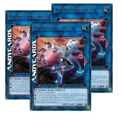 BINARY SORCERESS 3x   (Binary Zauberin)   Rare   CRBR EN059   1Ed   Yugioh!