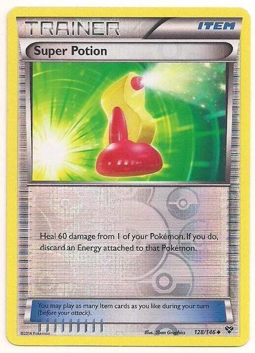 Pokemon Card: Super Potion 128/146 LP Play XY Base Set Trainer
