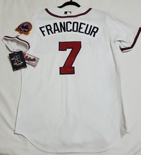 AUTHENTIC MAJESTIC JEFF FRANCOEUR 44 LARGE ATLANTA BRAVES 2006 Jersey