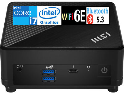 MSI Cubi 5 Mini Desktop Intel i7-1255U 16GB RAM 256GB SSD W11H
