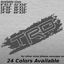 PAIR TRD Toyota Racing Development Splat splash decal sticker Bedside Custom 