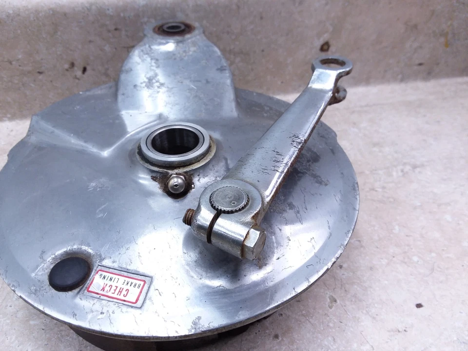 Placa de freno de rueda trasera Yamaha 400 Enduro DT DT400 1975 DT360 DT250 ANSI-B224 Foto 4 de 4