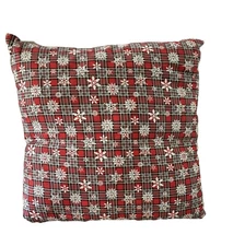 HANDMADE 16 X 16 ACCENT THROW PILLOW CHRISTMAS~Snowflakes