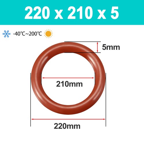 Silikon Oring O-Ring Ringe Schnurstärke 5 mm Dichtring Dichtung 15 mm bis 600 mm - Bild 107 von 181
