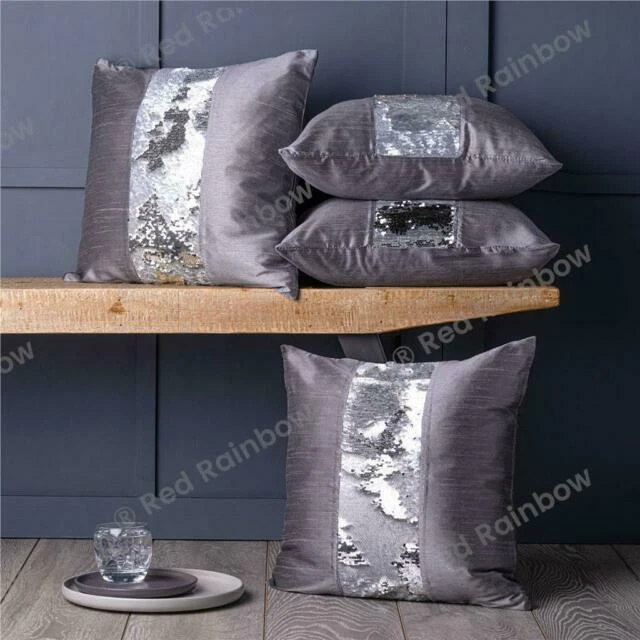 Grey Decorative Cushion Covers