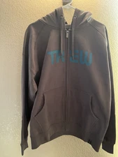 TREW Grey Heavyweight Full Zip Hoodie Sweatshirt Men’s XL